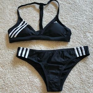 adidas solid beach bikini